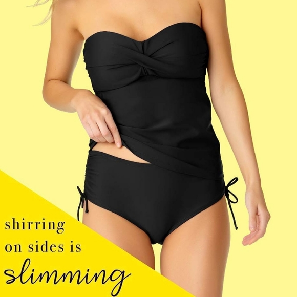 NWOT XL Halter/Strapless Tankini Top - Picture 5 of 12